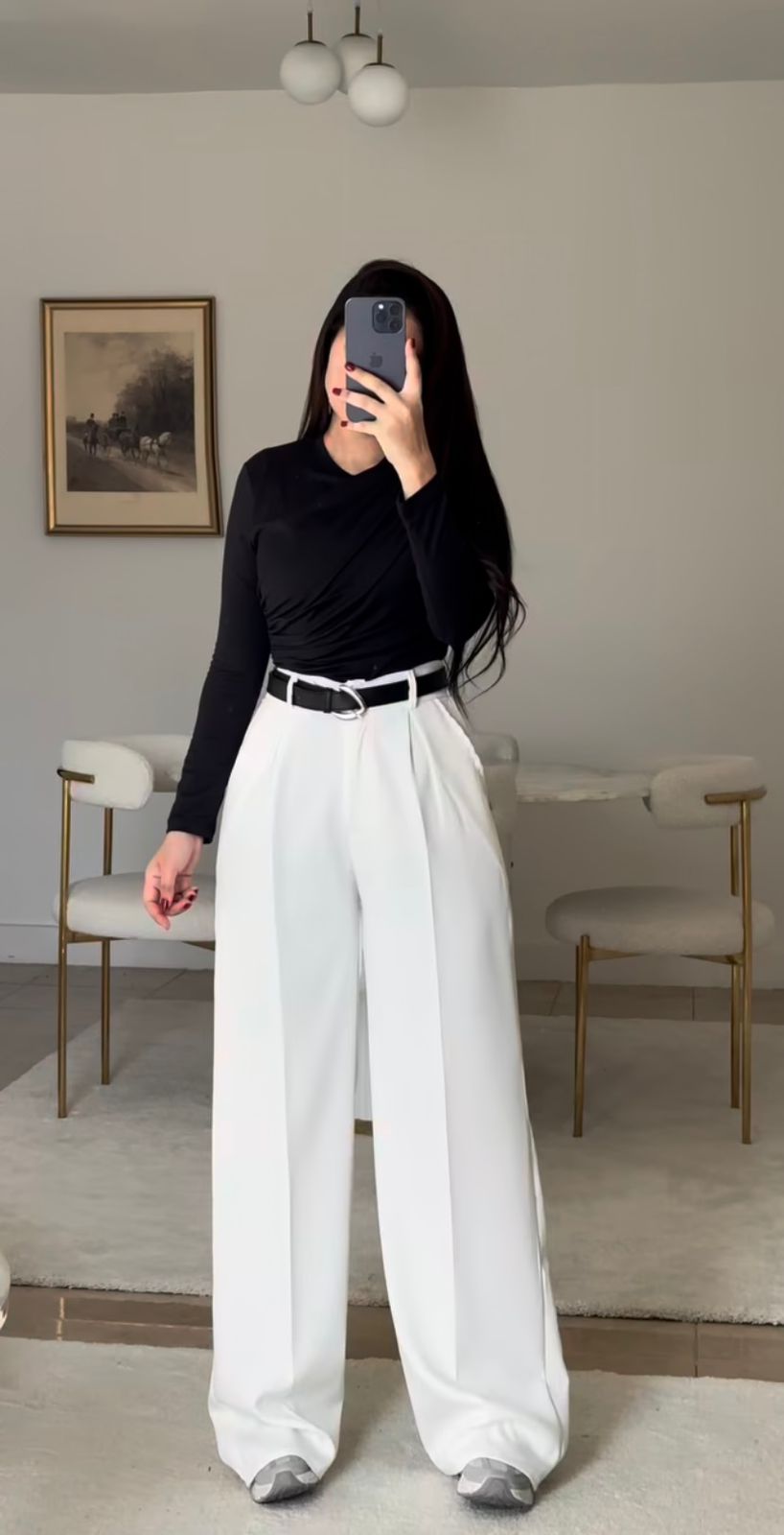 Signature Pleated Wide-Leg Trousers