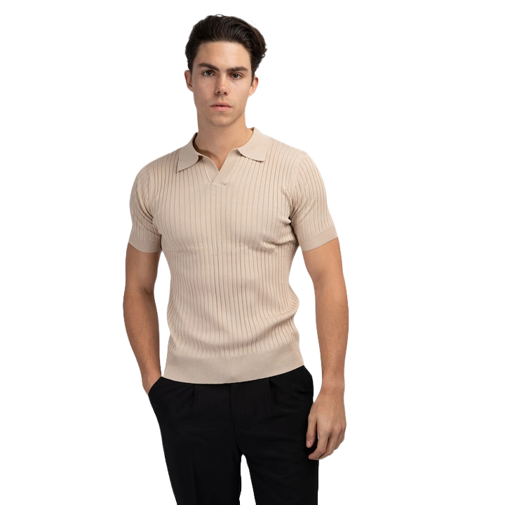 Premium Ribbed Polo Shirt