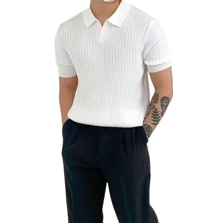 Premium Ribbed Polo Shirt