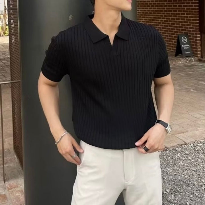 Premium Ribbed Polo Shirt