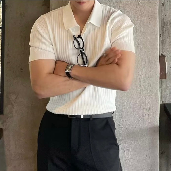 Premium Ribbed Polo Shirt