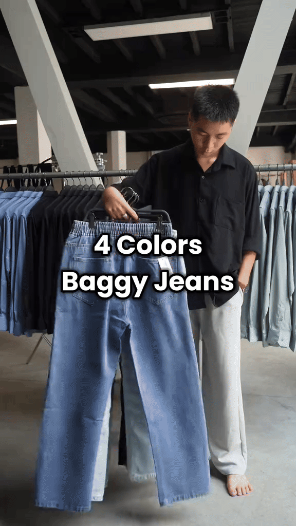 Straight Leg Baggy Jeans
