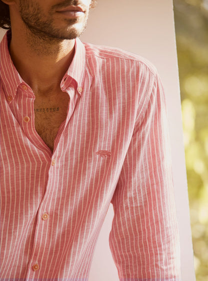 Men’s Striped Linen Duo