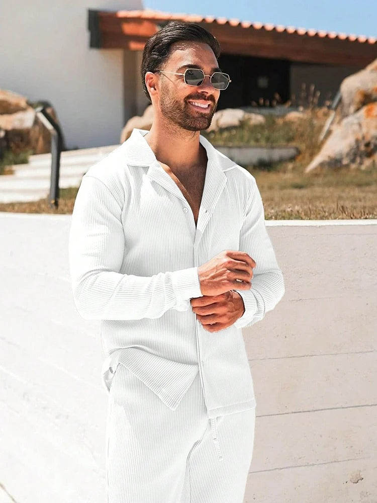 Men's Fall Texture Corduroy Solid Color