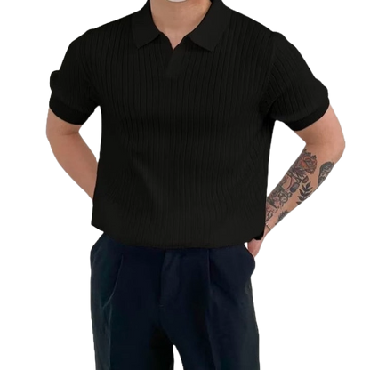 Premium Ribbed Polo Shirt