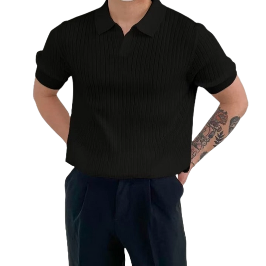 Premium Ribbed Polo Shirt