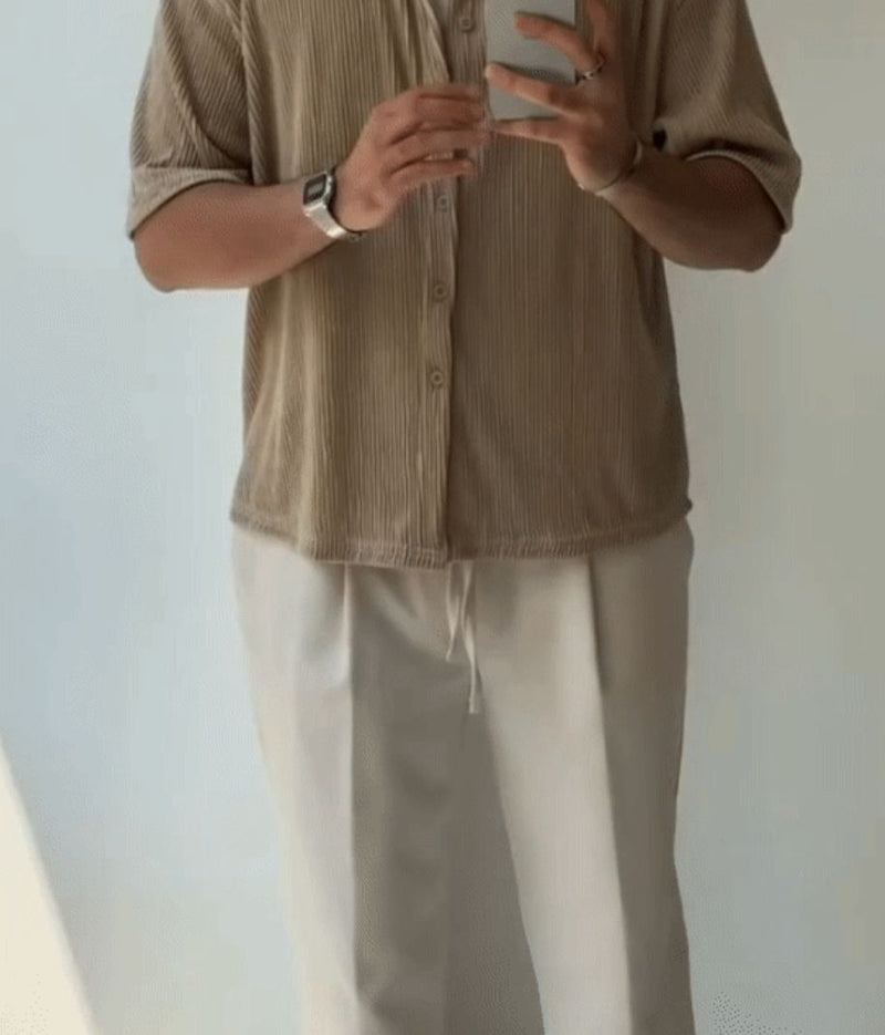 Pleated Linen Co-ord Set